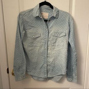Garage Polkadot Chambray Shirt